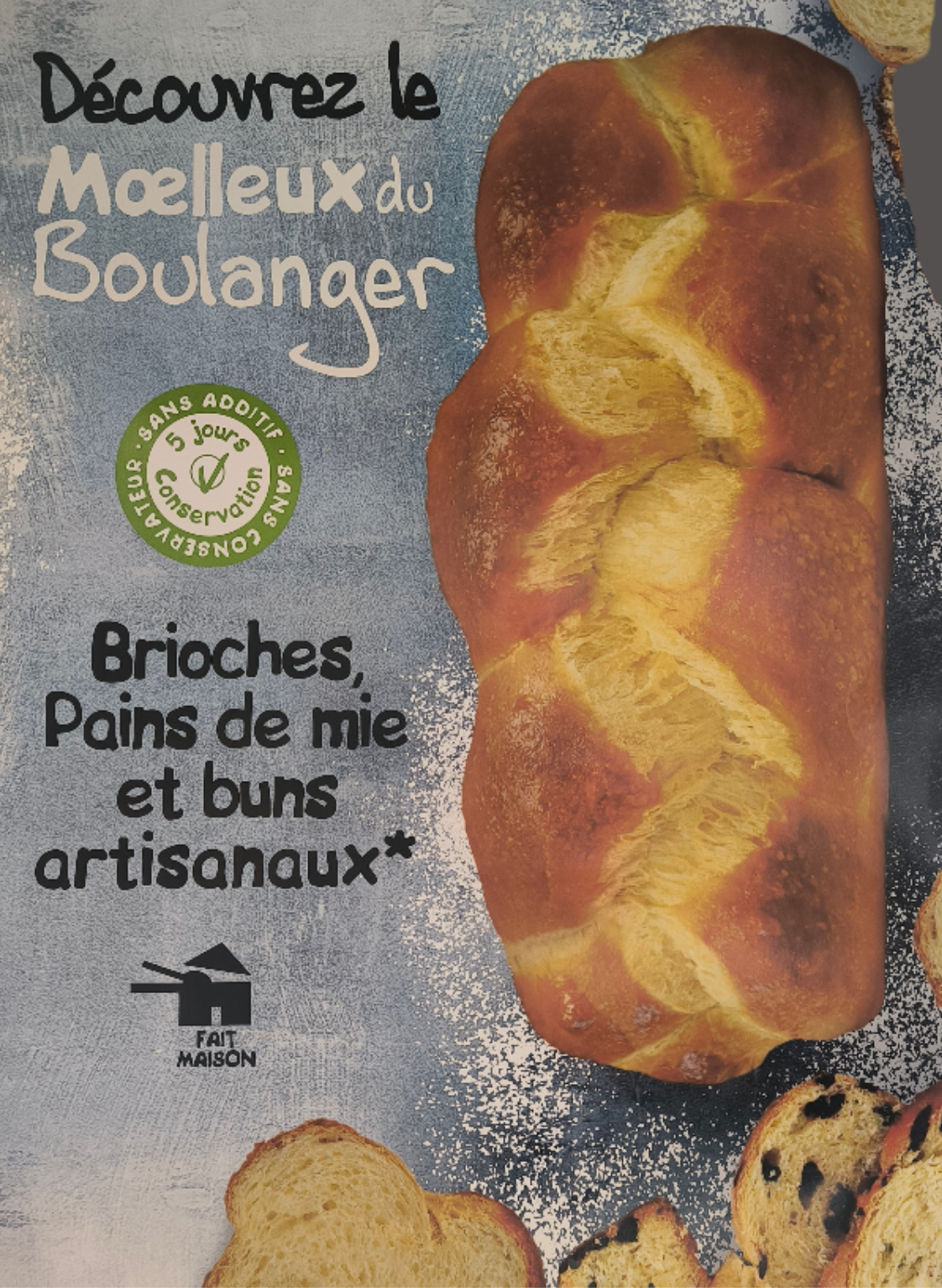 BRIOCHE MOELLEUSE LONGUE CONSERVATION